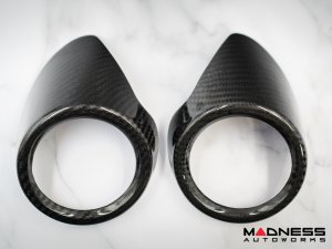 Alfa Romeo Giulia Interior Rear Air Vent Trim - Carbon Fiber - Feroce Carbon